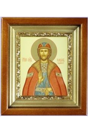 Икона Роман Рязанский 18,5*16,5 см арт скИ-150