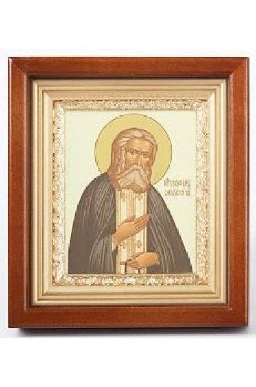 Икона Серафим Саровский 18,5*16,5 см арт скИ-151