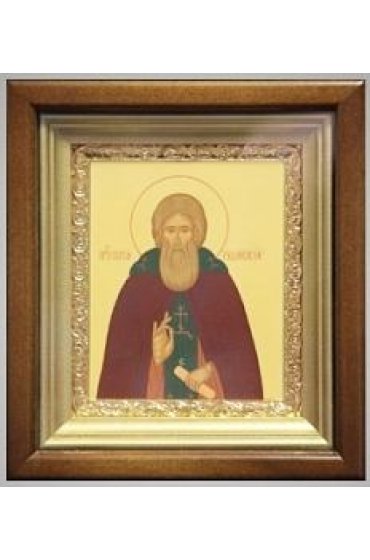 Икона Сергий Радонежский 18,5*16,5 см арт скИ-153