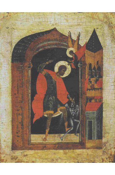 Икона Никита Бесогон (копия старинной) арт STO-211