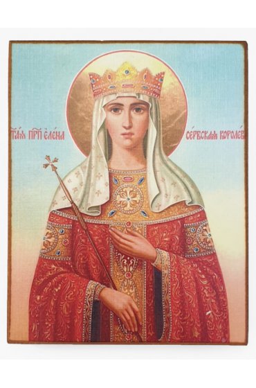Икона Елена Сербская (копия старинной), арт STO-386