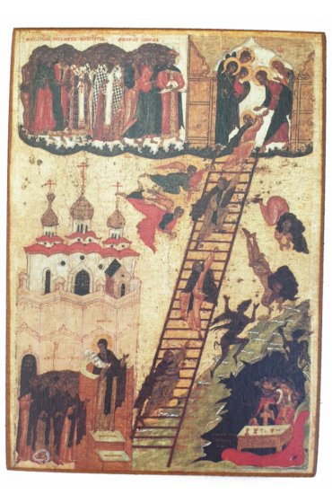 Икона Лествица (копия старинной), арт STO-446