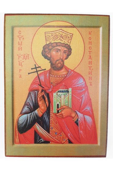 Икона Константин Равноапостольный (копия старинной), арт STO-637