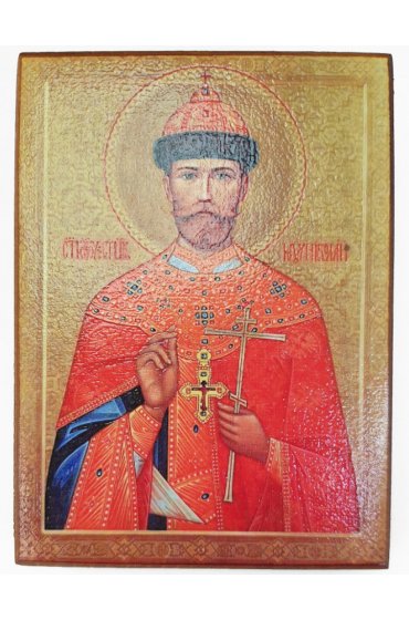 Икона Николай Романов Царственный страстотерпец (копия старинной), арт STO-879