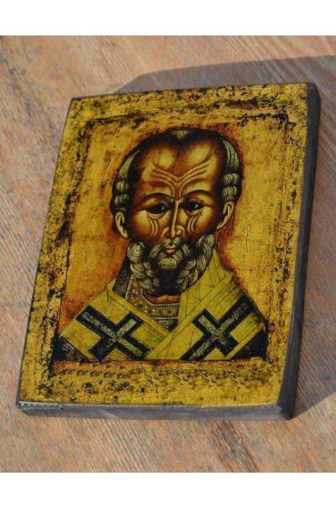 Икона Николай Чудотворец (копия старинной), арт STO-077