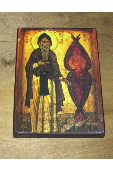 Икона Макарий Египетский (копия старинной), арт STO-079