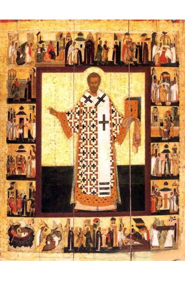 Икона Иоанн Златоуст (копия старинной), арт STO-088