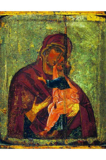 Икона Божья Матерь Умиление Толгская (копия старинной), арт STO-157