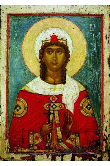 Икона Варвара Святая (копия старинной), арт STO-265