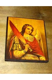 Икона Михаил Архангел с огненным мечом (копия старинной) арт STO-268