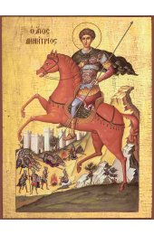 Икона Дмитрий Солунский (копия старинной), арт STO-327