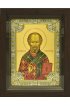 Икона Николай Чудотворец 18x24 см со стразами в деревянном киоте, арт вк-788