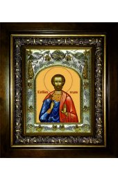 Икона Богдан (Феодот) Адрианопольский, 14x18 см, в деревянном киоте 20х24 см, арт вк-1011