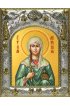 Икона Миропия Хиосская 14x18 в серебряном окладе, арт вк-1032