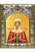 Икона Стефанида мученица 14x18 в серебряном окладе, арт вк-1048