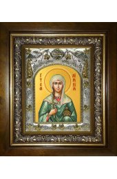 Икона Миропия Хиосская, 14x18 см, в деревянном киоте 20х24 см, арт вк-1071