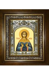Икона Надежда мученица, 14x18 см, в деревянном киоте 20х24 см, арт вк-1113