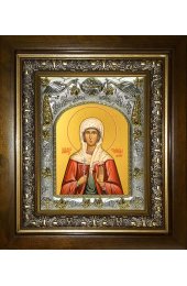 Икона Стефанида мученица, 14x18 см, в деревянном киоте 20х24 см, арт вк-1115