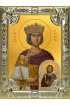 Икона Феодора Цареградская серебро 18 х 24 со стразами, арт вк-1151