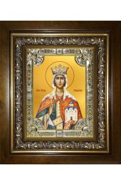 Икона Людмила мученица, 18x24 см, со стразами, в деревянном киоте, арт вк-1193