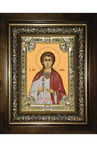 Икона Любовь мученица, 18x24 см, со стразами, в деревянном киоте, арт вк-1207