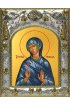 Икона Евгения Римская 14x18 в серебряном окладе, арт вк-1239