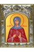 Икона Ия мученица 14x18 в серебряном окладе, арт вк-1249