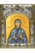 Икона Евгения Римская 14x18 в серебряном окладе, арт вк-1254