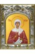Икона Лидия мученица 14x18 в серебряном окладе, арт вк-1259