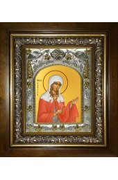 Икона Лариса Готфская, 14x18 см, в деревянном киоте 20х24 см, арт вк-1277