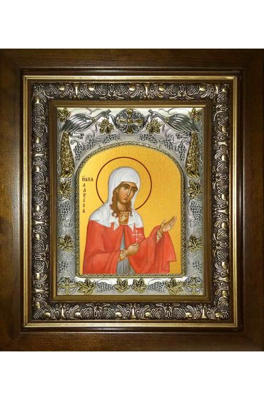 Икона Лариса Готфская, 14x18 см, в деревянном киоте 20х24 см, арт вк-1277