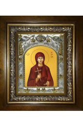 Икона Евдокия Илиопольская, 14x18 см, в деревянном киоте 20х24 см, арт вк-1280