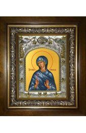 Икона Евгения Римская, 14x18 см, в деревянном киоте 20х24 см, арт вк-1288