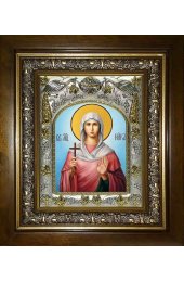 Икона Виктория Кордувийская, 14x18 см, в деревянном киоте 20х24 см, арт вк-1291