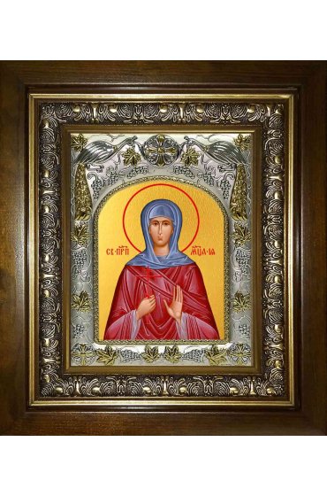 Икона Ия мученица, 14x18 см, в деревянном киоте 20х24 см, арт вк-1299