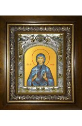 Икона Евгения Римская, 14x18 см, в деревянном киоте 20х24 см, арт вк-1304