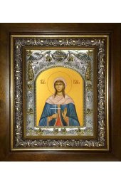 Икона Юлия Анкирская, 14x18 см, в деревянном киоте 20х24 см, арт вк-1308