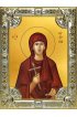 Икона Евдокия Илиопольская серебро 18 х 24 со стразами, арт вк-1331