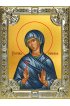 Икона Евгения Римская серебро 18 х 24 со стразами, арт вк-1339