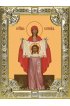 Икона Вероника праведная серебро 18 х 24 со стразами, арт вк-1355