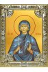 Икона Евгения Римская серебро 18 х 24 со стразами, арт вк-1356