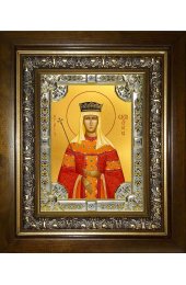 Икона Елена Сербская, 18x24 см, со стразами, в деревянном киоте, арт вк-1363