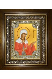 Икона Лариса Готфская, 18x24 см, со стразами, в деревянном киоте, арт вк-1379