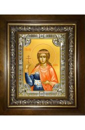 Икона Василисса Никомидийская, 18x24 см, со стразами, в деревянном киоте, арт вк-1381