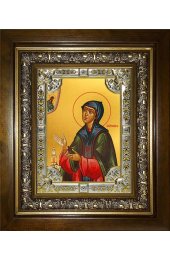 Икона Евфросиния Суздальская, 18x24 см, со стразами, в деревянном киоте, арт вк-1404