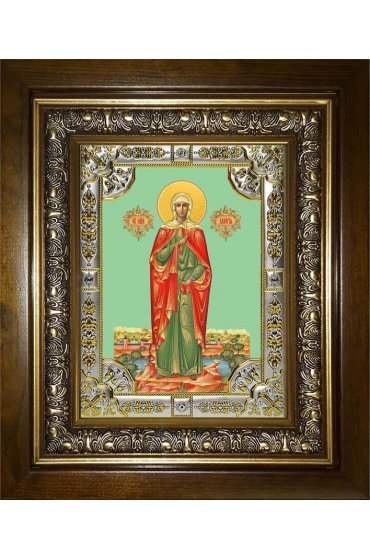 Икона Валерия мученица, 18x24 см, со стразами, в деревянном киоте, арт вк-1405
