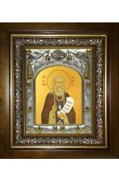 Икона Варнава Гефсиманский, 14x18 см, в деревянном киоте 20х24 см, арт вк-1495