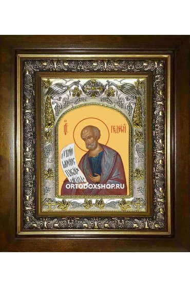 Икона Гедеон пророк, 14x18 см, в деревянном киоте 20х24 см, арт вк-1506