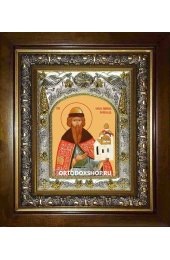 Икона Всеволод Псковский, 14x18 см, в деревянном киоте 20х24 см, арт вк-1515