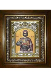 Икона Анастасий Персиянин, 14x18 см, в деревянном киоте 20х24 см, арт вк-1530